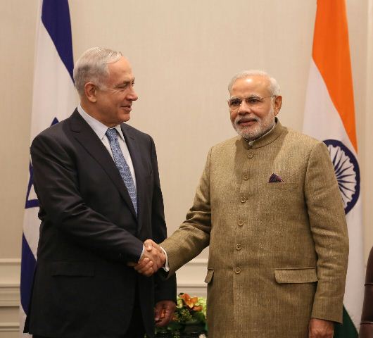 PM Netanyahu with PM Modi